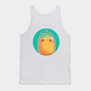 Cute Kawaii Papaya Sticker - Adorable Cartoon Fruit Illustration - Perfect for Papaya Lovers, Kawaii Fans, and Tropical Fruit Enthusiasts - inspired by Herczeg Timea Tank Top